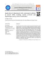 Application of adjustment with contrainned codition in mixed GNSS, levelling control network and improving accuracy of the Geoid model