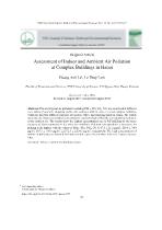 Assessment of indoor and ambient air pollution at complex buildings in Hanoi