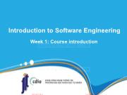 Bài giảng Công nghệ phần mềm - Week 1: Course introduction - Nguyễn Thị Minh Tuyền