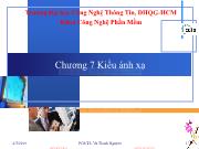 Bài giảng Đặc tả hình thức - Chương 7: Kiểu ánh xạ - Vũ Thanh Nguyên