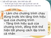 Bài giảng Kỹ thuật lập trình - Chương 3: Các kỹ thuật xây dựng chương trình phần mềm (Phần 2) - Vũ Thị Hương Giang