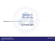 Bài giảng Kỹ thuật lập trình - Chương 5: Cấu trúc lặp - Lê Thành Sách