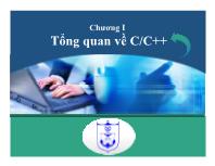 Bài giảng Kỹ thuật lập trình - Chương I: Tổng quan về C/C++