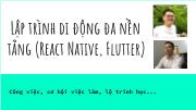 Bài giảng Lập trình di động đa nền tảng