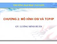 Bài giảng Lý thuyết mạng máy tính - Chương 2: Mô hình OSI và TCP/IP - Lương Minh Huấn
