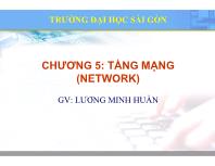 Bài giảng Lý thuyết mạng máy tính - Chương 5: Tầng mạng (Network) - Lương Minh Huấn