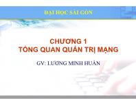 Bài giảng Lý thuyết quản trị mạng - Chương 1: Tổng quan quản trị mạng - Lương Minh Huấn