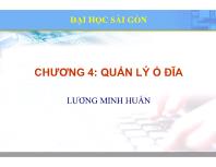 Bài giảng Lý thuyết quản trị mạng - Chương 4: Quản lý ổ đĩa - Lương Minh Huấn