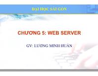 Bài giảng Lý thuyết quản trị mạng - Chương 5: Web Server - Lương Minh Huấn