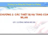 Bài giảng Mạng không dây - Chương 2: Các thiết bị hạ tầng của WLAN - Lương Minh Huấn