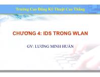 Bài giảng Mạng không dây - Chương 4: IDS trong WLAN - Lương Minh Huấn