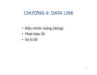 Bài giảng Mạng máy tính - Chương 4: Data Link - Vũ Quốc Oai