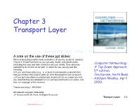 Bài giảng Mạng máy tính nâng cao - Chapter 3: Transport Layer - Lê Ngọc Sơn