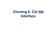 Bài giảng Ngôn ngữ C# - Chương 6: Cài đặt Interface