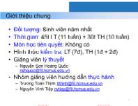 Bài giảng Nhập môn lập trình - Chương 1: Giới thiệu tổng quan về lập trình - Nguyễn Sơn Hoàng Quốc