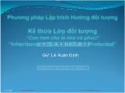 Bài giảng Phương pháp Lập trình hướng đối tượng - Chương 5: Thiết kế hướng đối tượng (Phần 2) - Lê Xuân Định