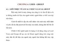Bài giảng Quản trị mạng - Chương 6: User - Group