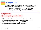 Bài giảng TCP/IP Protocol - Chapter 14: Unicast Routing Protocols: RIP, OSPF, and BGP