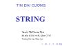 Bài giảng Tin học đại cương - Bài 10: String - Nguyễn Thị Phương Thảo