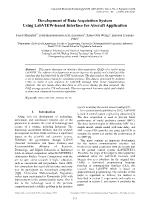 Development of Data Acquisition System Using LabVIEW-Based Interface for Aircraft Application