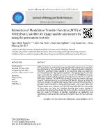 Estimation of Modulation Transfer Function (MTF) of VNREDSat-1 satellite for image quality assessment by using the permanent test site