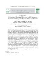 Evolution of geological structural and sedimentary environment change in miocene of Phu Khanh basin