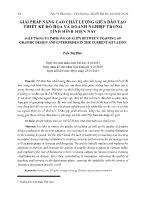 Giải pháp nâng cao chất lượng giữa đào tạo thiết kế đồ họa và doanh nghiệp trong tình hình hiện nay