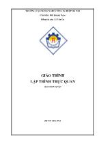 Giáo trình Lập trình trực quan (Bản mới)