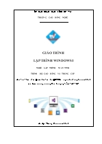 Giáo trình Lập trình Windows 1