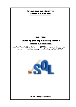 Giáo trình mô đun Hệ quản trị cơ sở dữ liệu MS SQL server 2