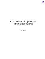 Giáo trình Về lập trình hướng đối tượng