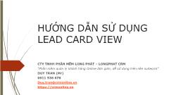 Hướng dẫn sử dụng Lead Card View