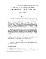 Mạng vô tuyến chuyển tiếp không đồng bộ với hồi tiếp pha