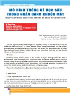 Mô hình thống kê học sâu trong nhận dạng khuôn mặt