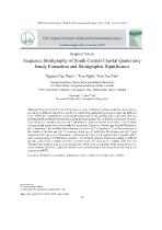 Sequence stratigraphy of South Central Coastal Quaternary sandy formation and stratigraphic significance