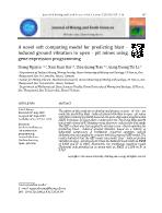 A novel soft computing model for predicting blast - Induced ground vibration in open - pit mines using gene expression programming