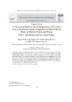 A theoretical study on the hydrogenation of CO over Co2Cu2 bimetallic catalyst supported on MgO(200) by means of density functional theory - Part 1: Adsorption and activation stages