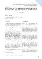 Analysis of critical weather patterns caused severe flooding and spatial, timing rainfall distribution on the Ma river basin