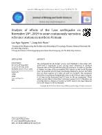 Analysis of effects of the Laos earthquake on November 20th, 2019 to some continuously operation reference stations in northern Vietnam