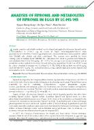 Analysis of fipronil and metabolites of fipronil in eggs by LC-MS/MS