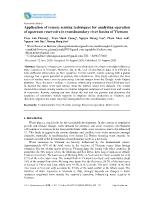 Application of remote sensing techniques for analyzing operation of upstream reservoirs in transboundary river basins of Vietnam