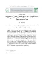 Assessments of CMIP3’s climate models and projected climate changes of precipitation and temperature for Vietnam and the Southeast Asia