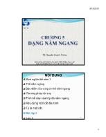 Bài giảng Bản đồ và bản đồ địa chất - Chương 5: Dạng nằm ngang - Nguyễn Huỳnh Thông