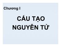 Bài giảng Hóa đại cương - Chương 1: Cấu tạo nguyên tử