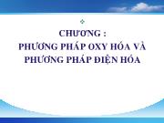 Bài giảng Quá trình hấp thụ - Chương: Phương pháp oxy hóa và phương pháp điện hóa - Lê Thị Thái Hà