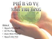 Bài thuyết trình Phí bảo vệ môi trường