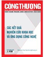 Các kết quả nghiên cứu khoa học và ứng dụng công nghệ