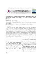 Combination of hydrologic and hydraulic modeling on flood and inundation warning: Case study at Tra Khuc - Ve River basin in Vietnam