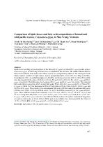 Comparison of lipid classes and fatty acid compositions of farmed and wild pacific oysters, Crassostrea gigas, in Nha Trang, Vietnam