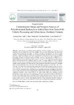 Contamination status and emission sources of polychlorinated biphenyls in settled dust from end-Of-life vehicle processing and Urban areas, Northern Vietnam